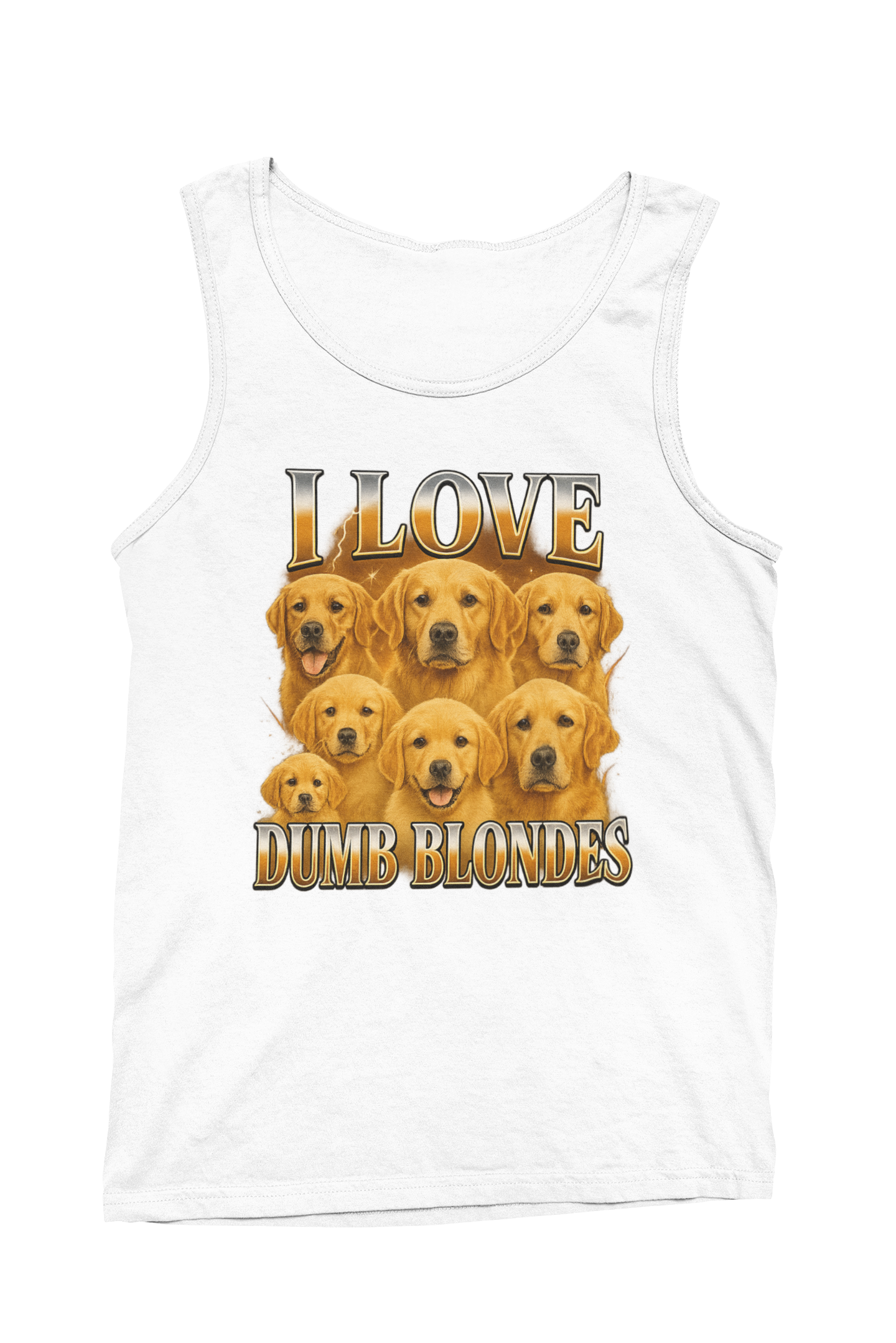 I Love Dumb Blondes Tank Top